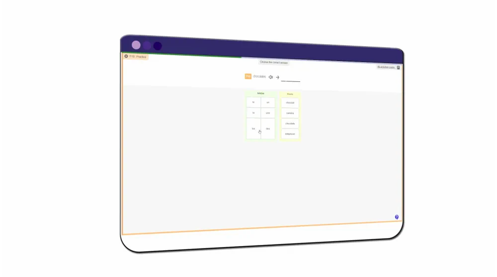 Student using Lingotran