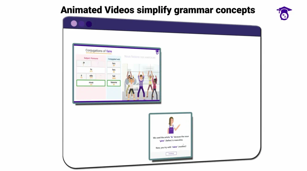Student using Lingotran