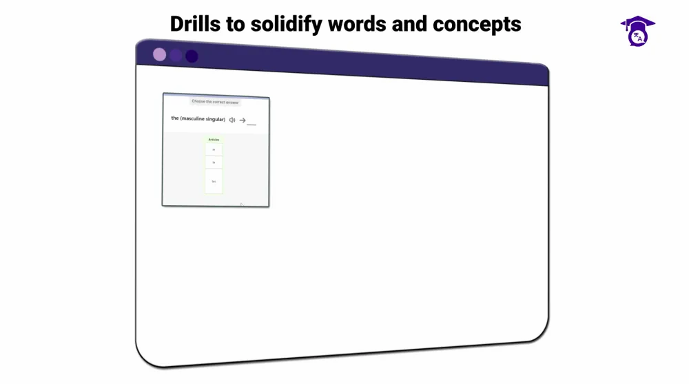 Student using Lingotran